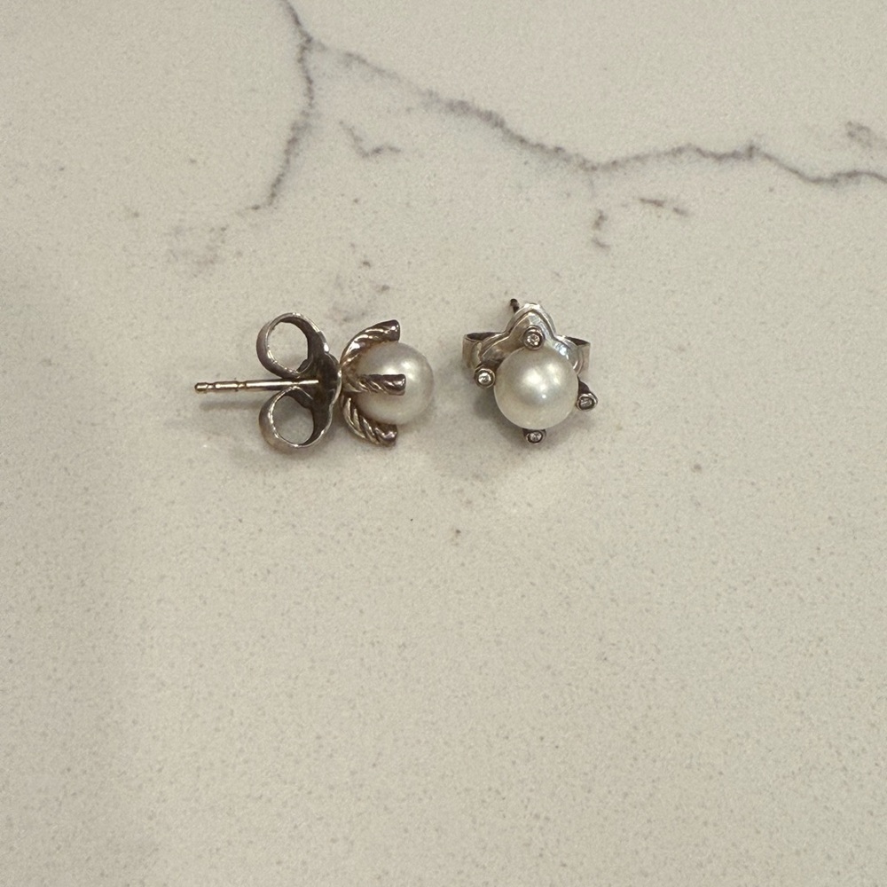 Pearl Stud DAVID YURMAN Sterling Silver